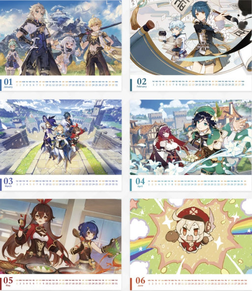Genshin Impact - Wish Upon a Star Acrylic Frame 2022 and Calender - miHoYo