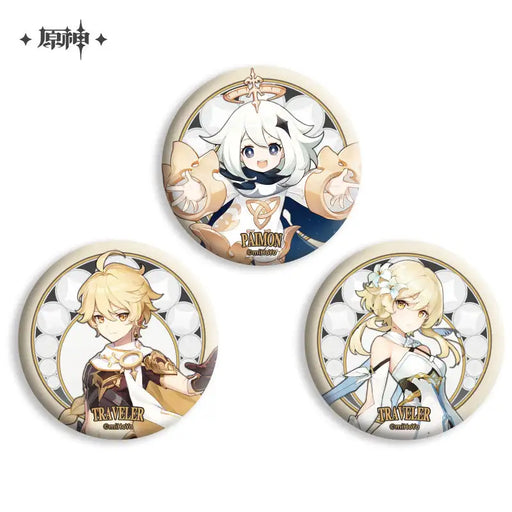 Genshin Impact - Travelers Tinplate Badge - miHoYo