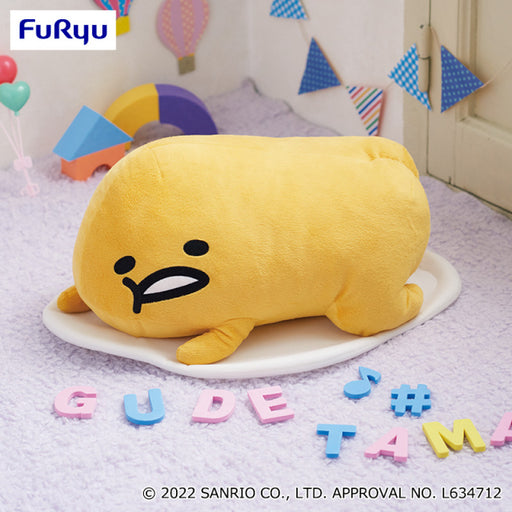 Gudetama Laying Down Big Plush - FuRyu