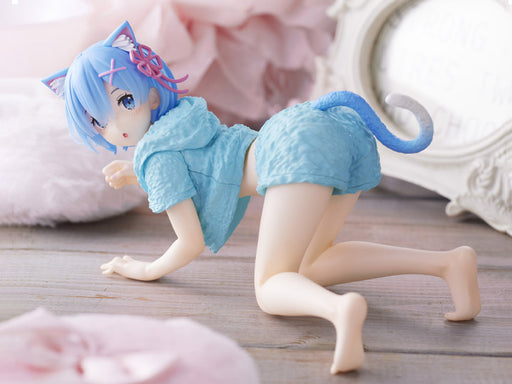 [Pre-order] Re:Zero : Starting Life in Another World - Desktop Cute Figure: Rem Cat Room Wear Ver. - TAITO