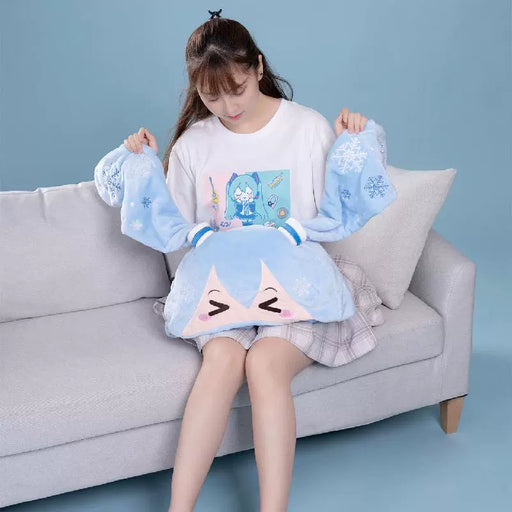 Vocaloid - Snow Miku: Official Hooded Blanket - Moeyu