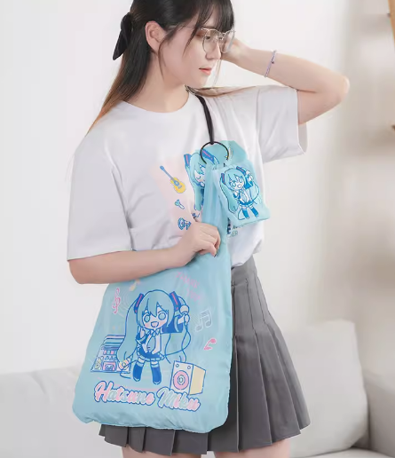 Vocaloid - Hatsune Miku: Official Crossbody Foldable Bag - Moeyu