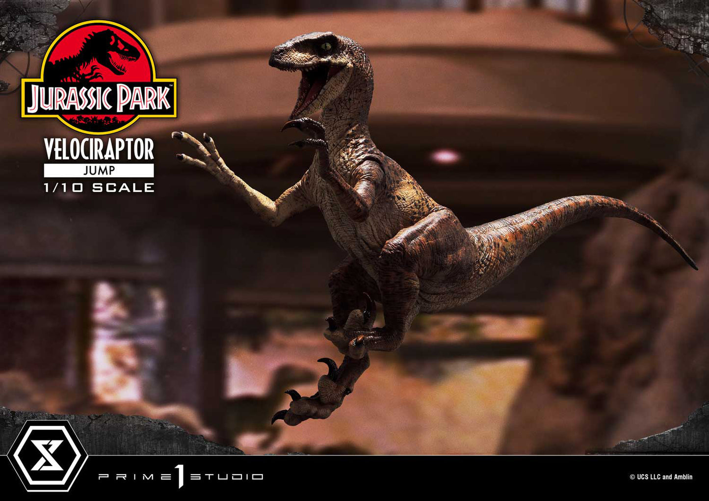 [Pre-order] Jurassic Park - Prime Collectable: Velociraptor Jump 1/10 - Prime 1 Studio