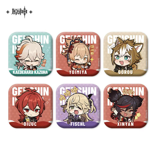 [Pre-order] Genshin Impact - Character Emoji Series: Square Badges - miHoYo