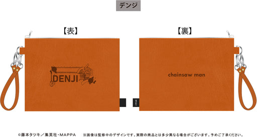 Chainsaw Man - Denji Leather Clutch Bag Style Pouch - Tapioca
